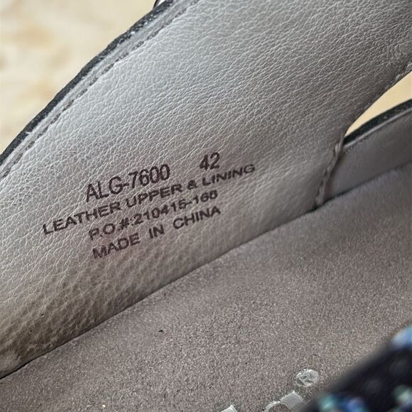 Alegria Classic Work Floral Print Leather Clogs - Picture 12 of 13